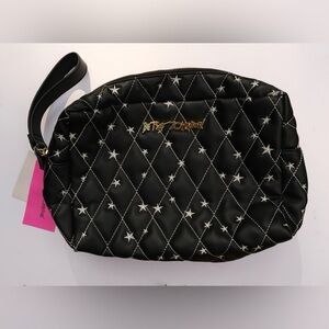 Betsy Johnson Celestial Black Cosmetic Case